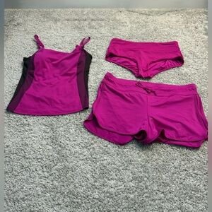 Athleta swim/active wear set Women’s Size S